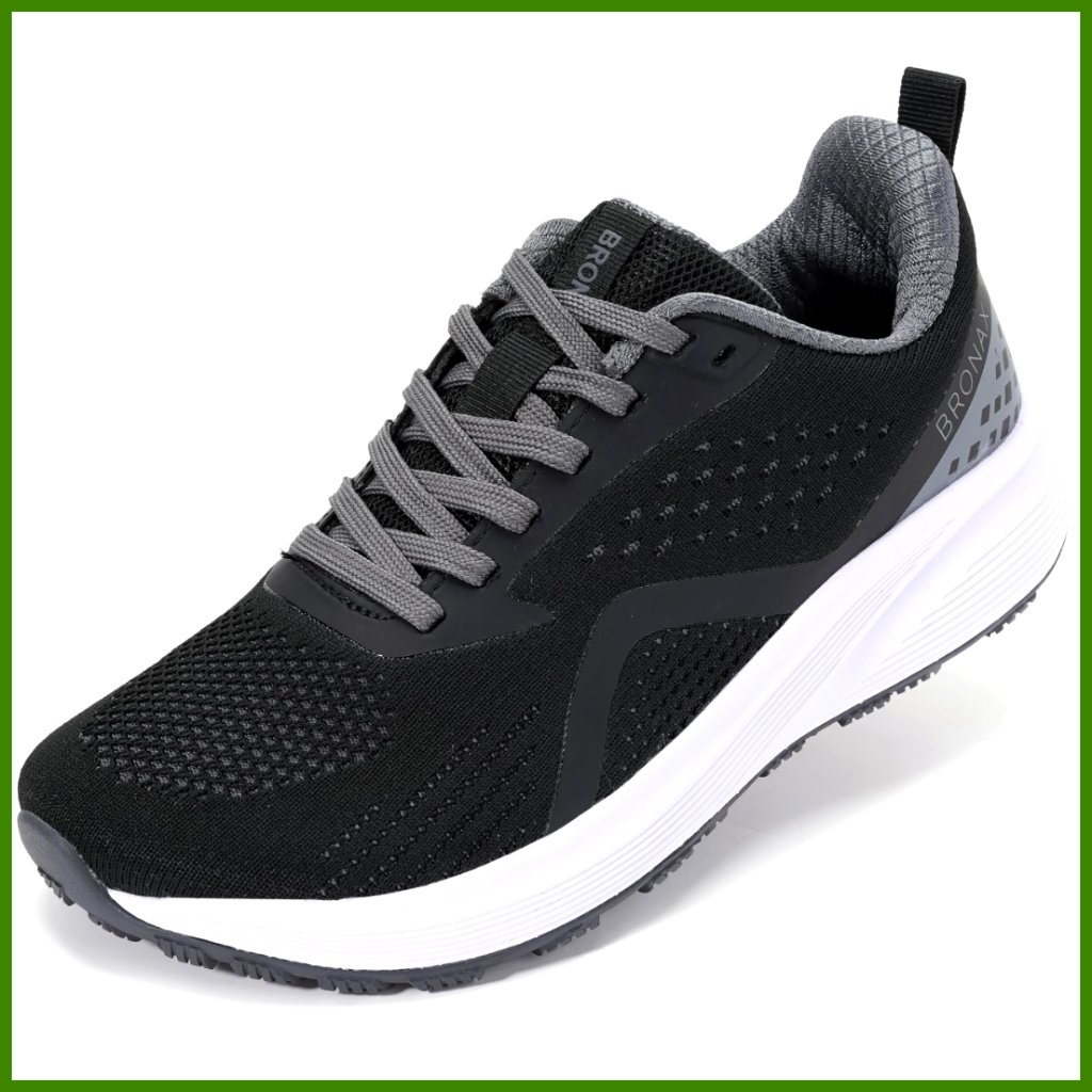 Wide Toe Box Athletic Shoes With Rubber Outsole And Eva Midsole